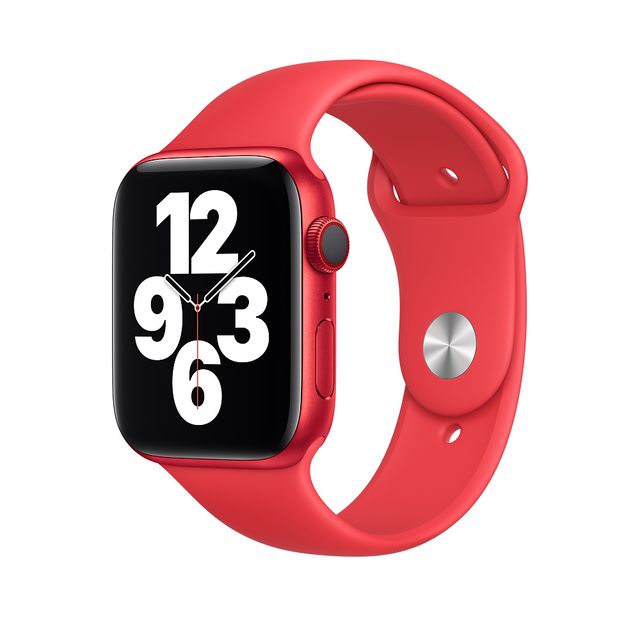 Ремешок Apple Sport Band для Apple Watch 44mm, Фторэластомер, (PRODUCT)RED - 1