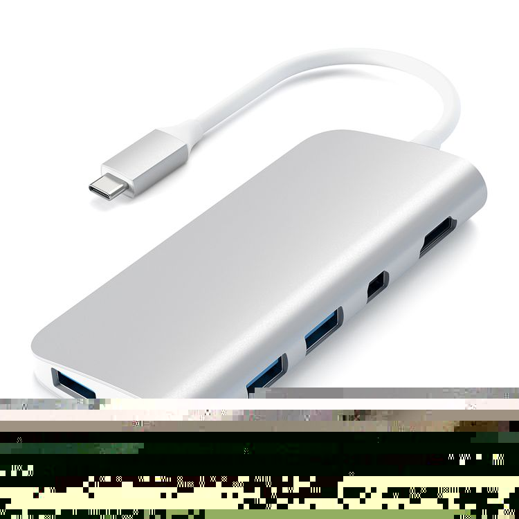 

Адаптер мультипортовый Satechi Aluminum Multimedia Adapter 9 в 1, серебристый