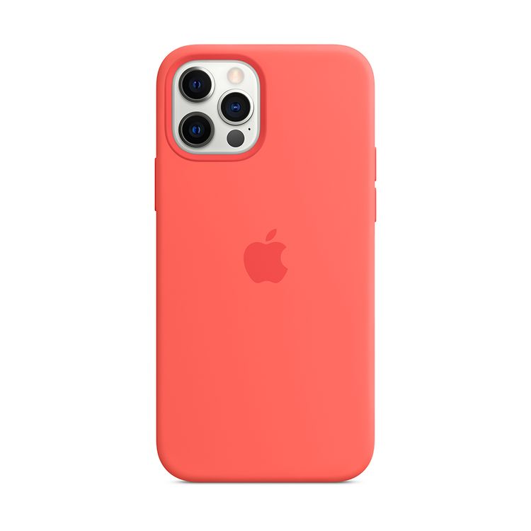 

Чехол-накладка Apple MagSafe для iPhone 12/12 Pro, силикон, розовый цитрус
