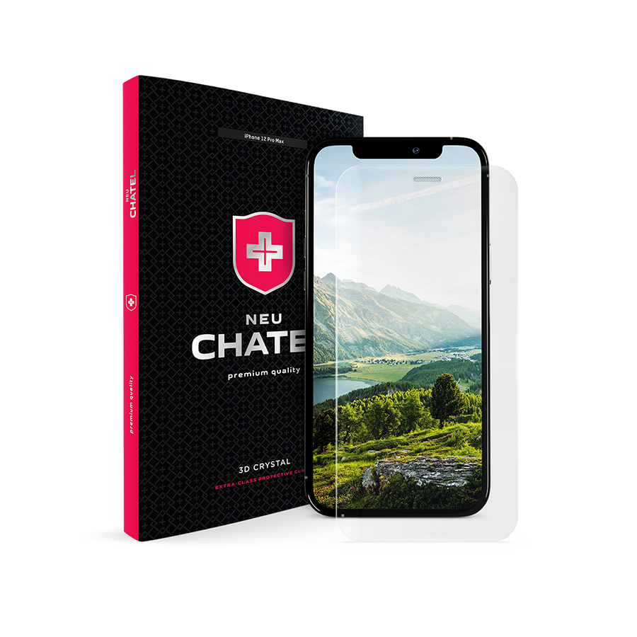

Защитное стекло NEU Chatel Full Cover Crystal with Mesh 2.5D для iPhone 12 Pro Max, 0,33 мм, без рамки