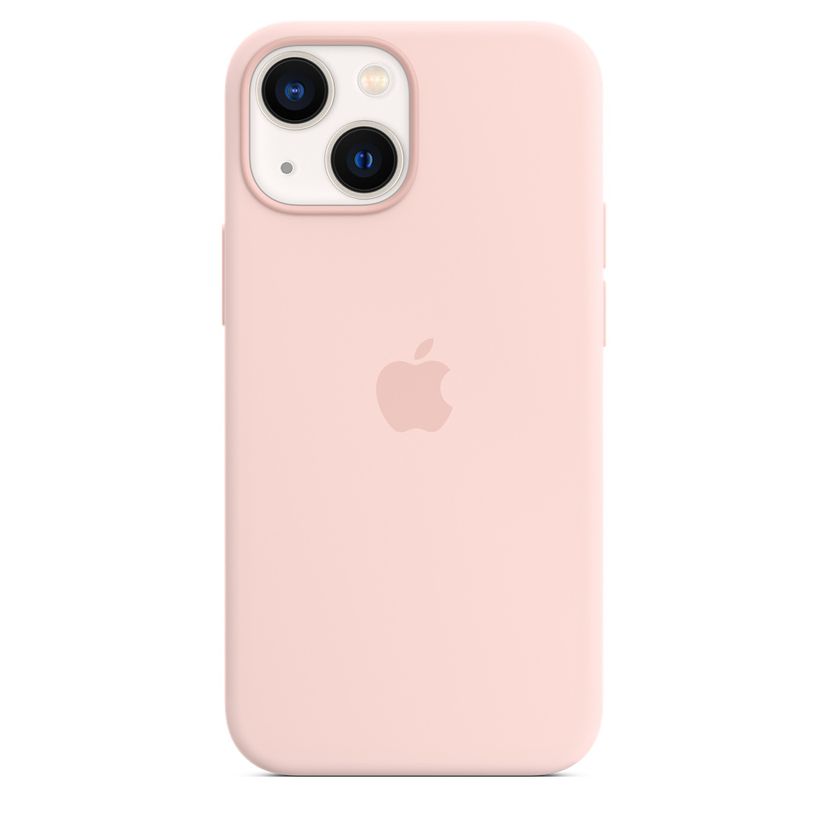 

Чехол-накладка Apple MagSafe для iPhone 13 mini, силикон, розовый мел, Бежевый