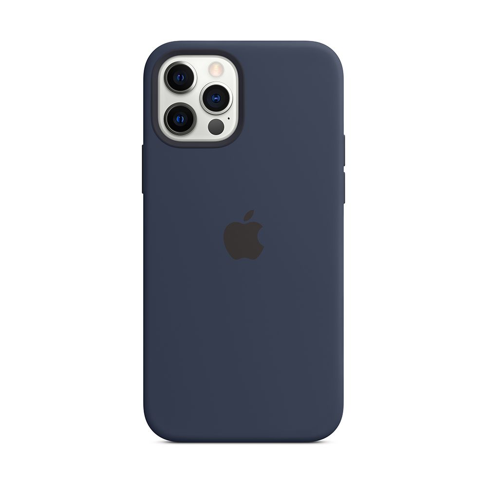 Чехол-накладка Apple MagSafe для iPhone 12/12 Pro, силикон, темный ультрамарин