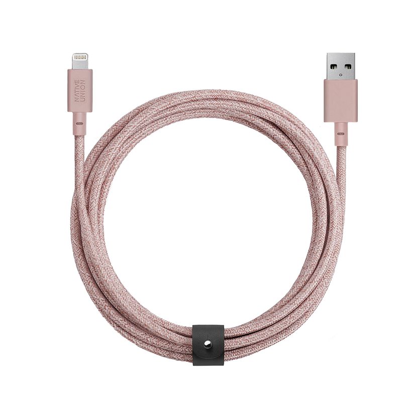 

Кабель Native Union USB / Lightning, 3м, розовый