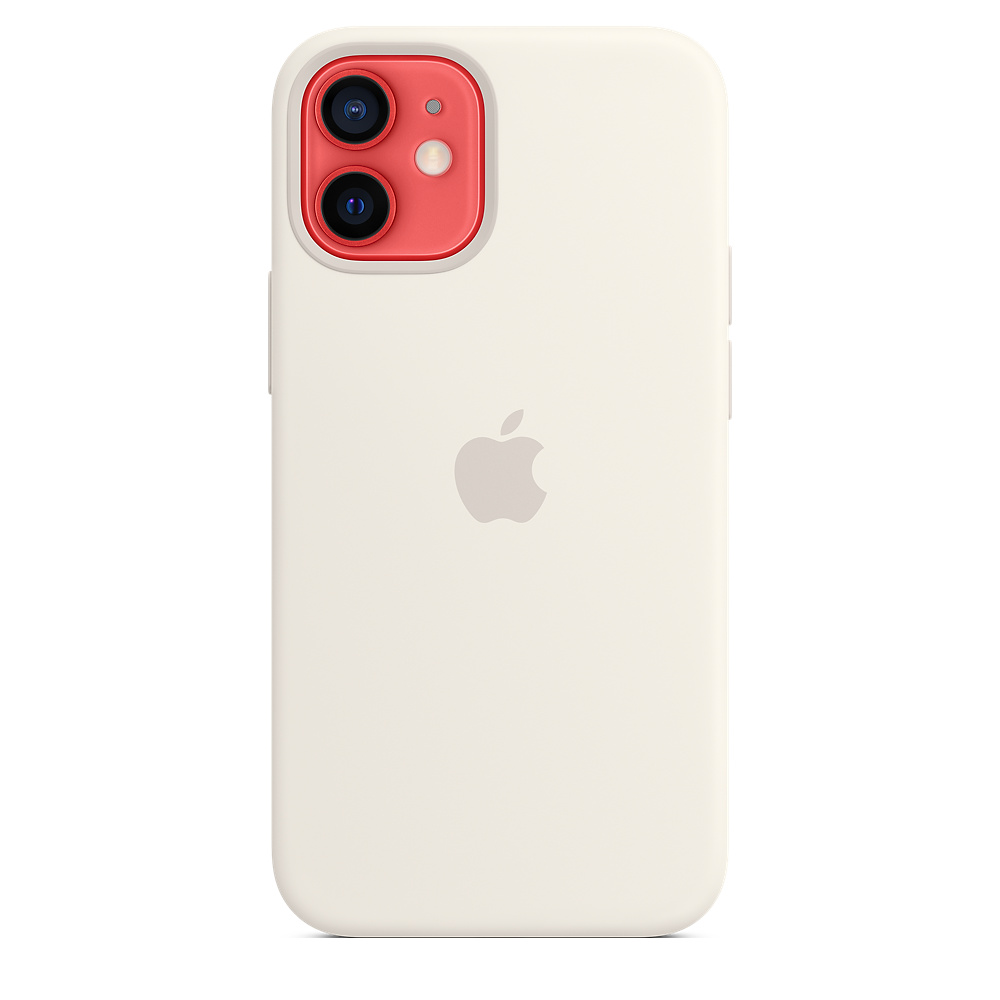 Чехол-накладка Apple MagSafe для iPhone 12 mini, силикон, белый— фото №2