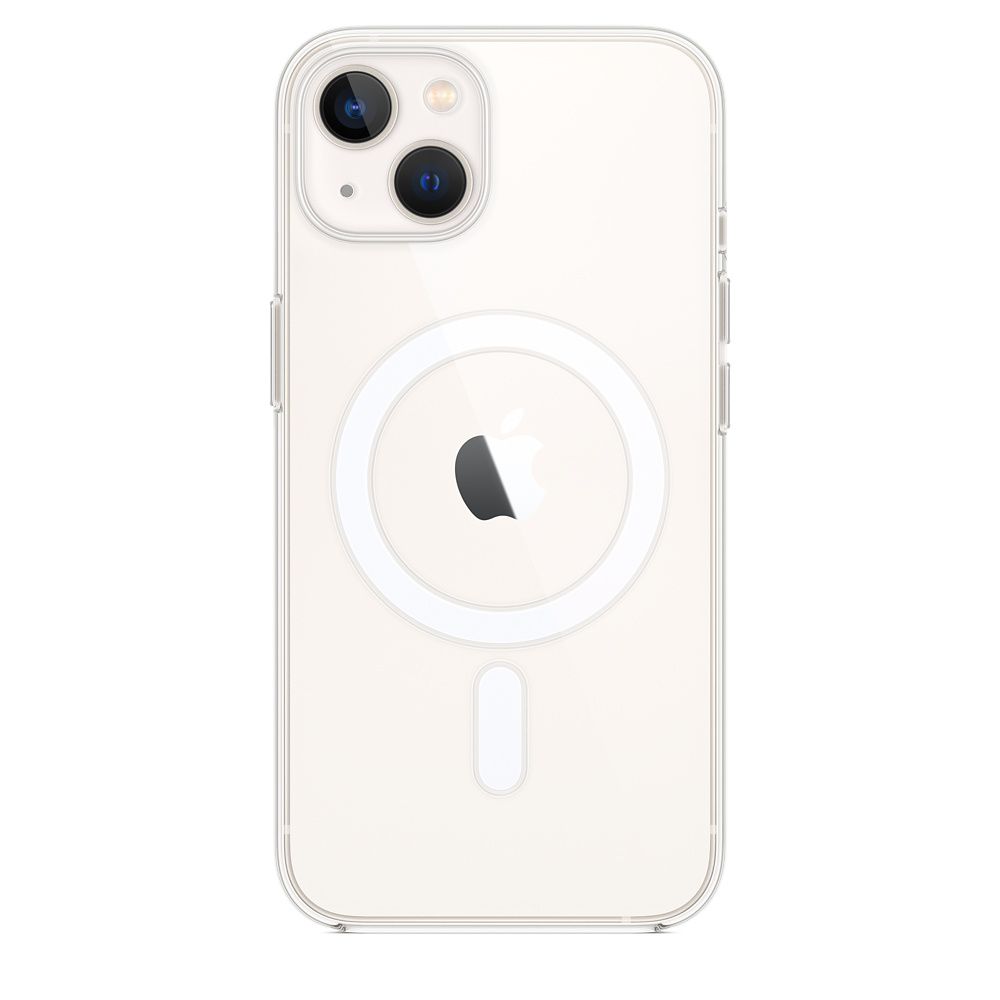 Чехол-накладка Apple MagSafe для iPhone 13, поликарбонат, прозрачный