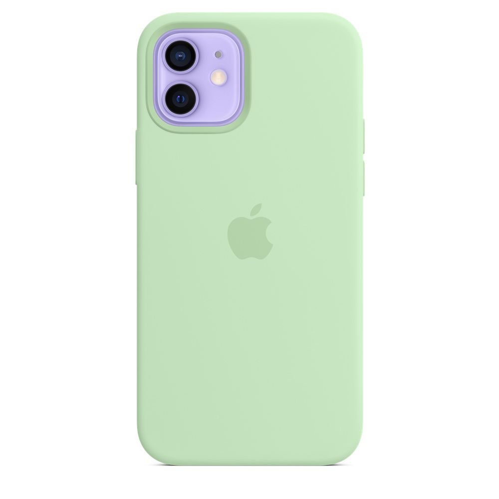

Чехол-накладка Apple MagSafe для iPhone 12/12 Pro, силикон, фисташковый, Зеленый