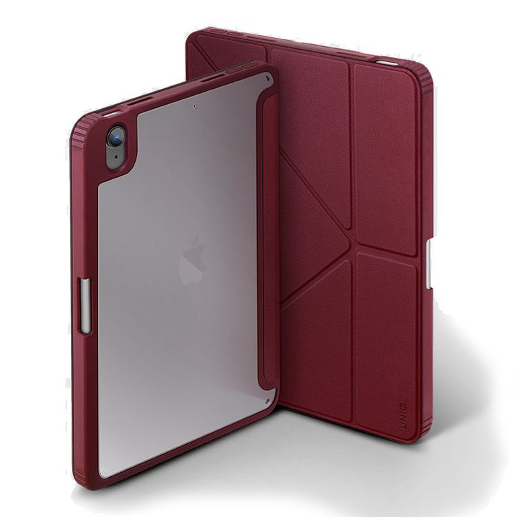 Чехол-книжка Uniq Moven Anti-microbial для iPad mini (6‑го поколения) 8,3" (2021), полиуретан, красный