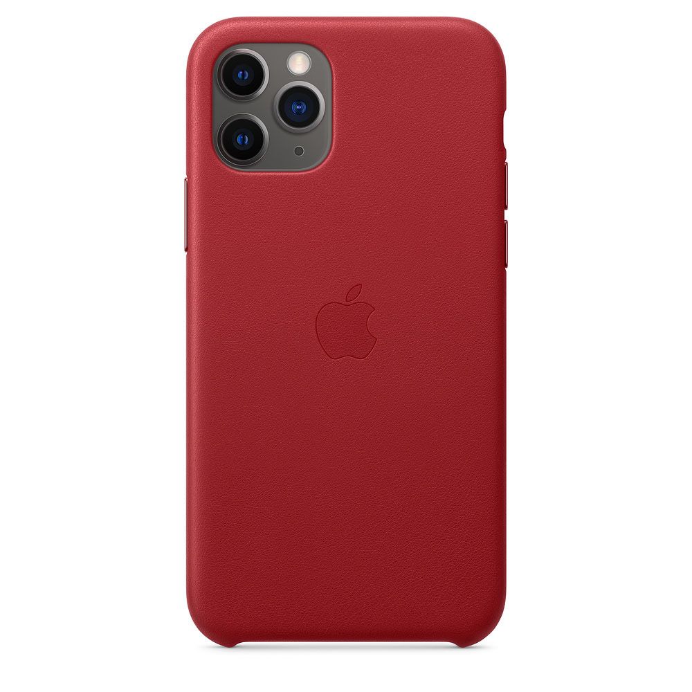 

Чехол-накладка Apple Leather Case для iPhone 11 Pro, кожа, (PRODUCT)RED, Красный