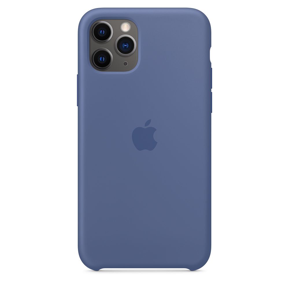

Чехол-накладка Apple Silicone Case для iPhone 11 Pro, силикон, синий лен