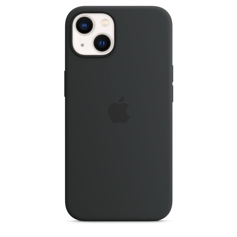 Чехол-накладка Apple MagSafe для iPhone 13, силикон, темная ночь