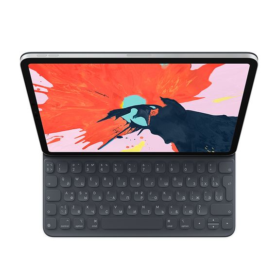 Клавиатура беспроводная Apple Smart Keyboard Folio, черный, для iPad Pro 11" (2-го поколения)