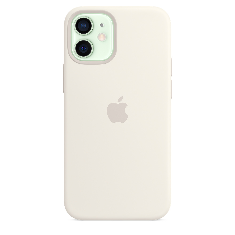 Чехол-накладка Apple MagSafe для iPhone 12 mini, силикон, белый— фото №1