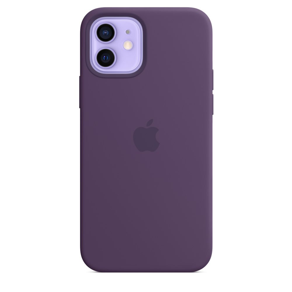 Чехол-накладка Apple MagSafe для iPhone 12/12 Pro, силикон, аметист