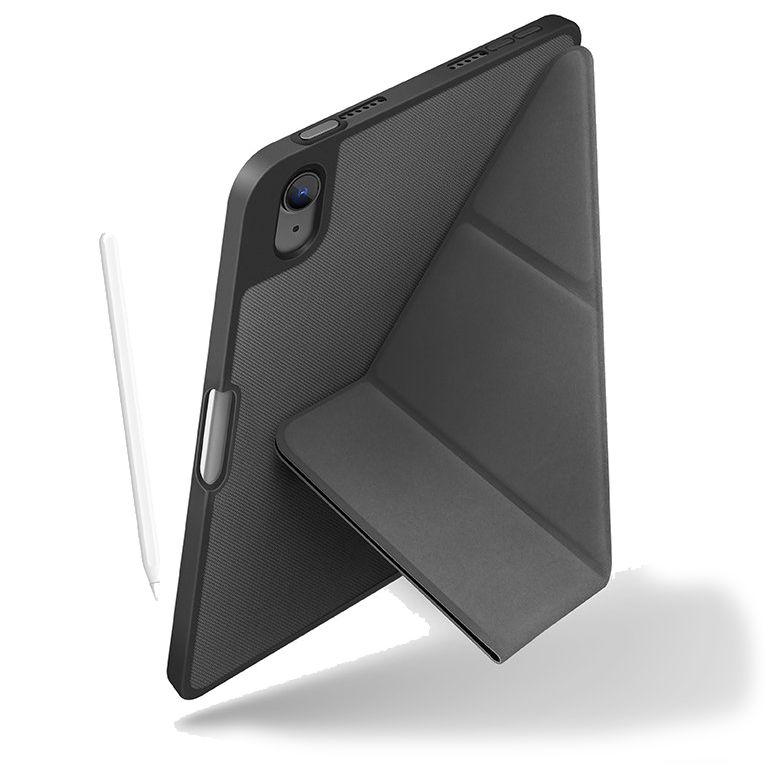 Чехол-книжка Uniq Transforma Anti-microbial для iPad mini (6‑го поколения) 8,3" (2021), полиуретан, черный
