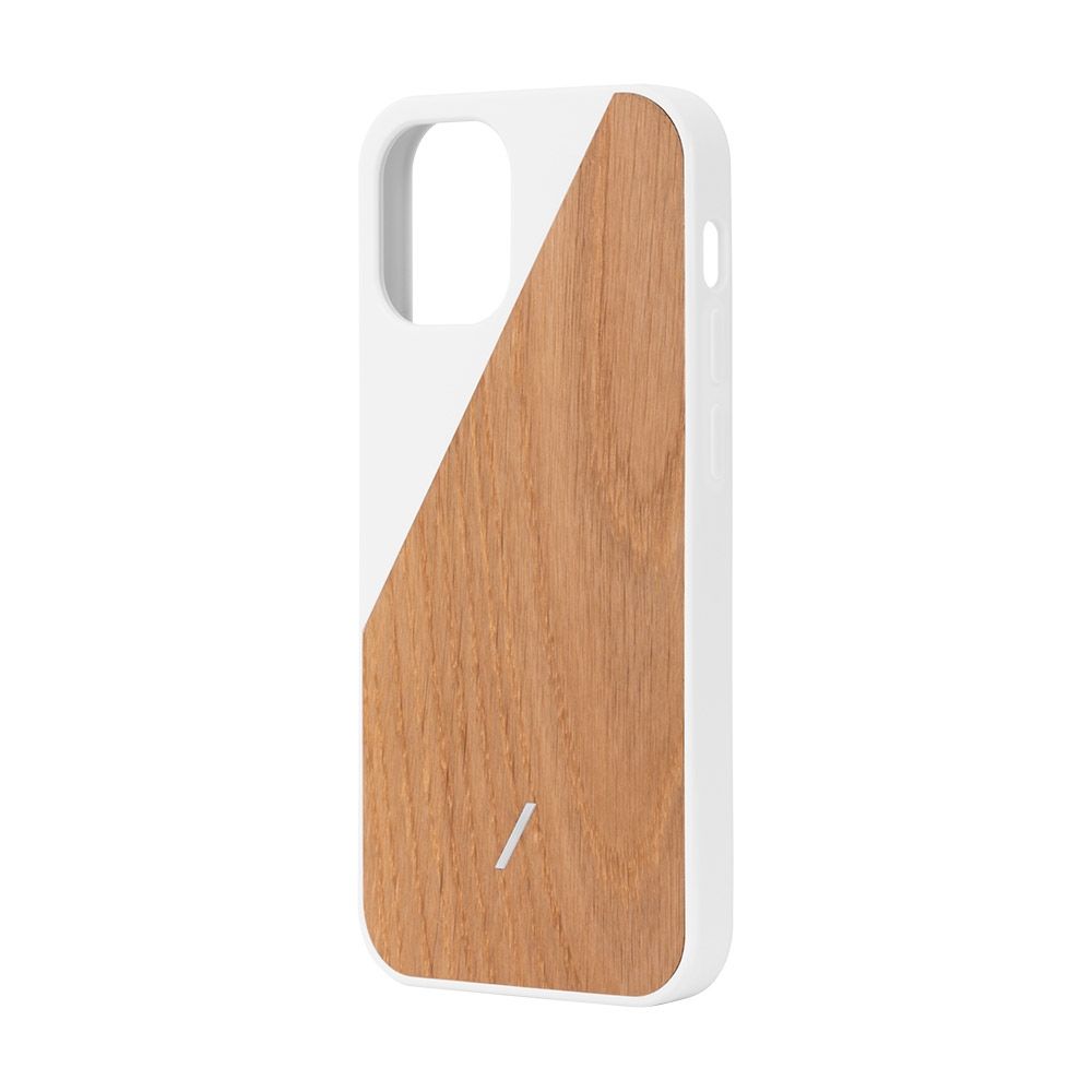 Чехол-накладка Native Union Clic Wooden для iPhone 12 Pro Max,  поликарбонат, белый/дерево купить в iPort - Apple Premium Reseller в  Санкт-Петербурге