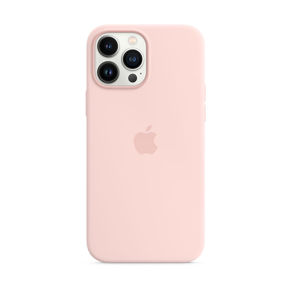 Чехол-накладка Apple MagSafe для iPhone 13 Pro Max, силикон, розовый мел