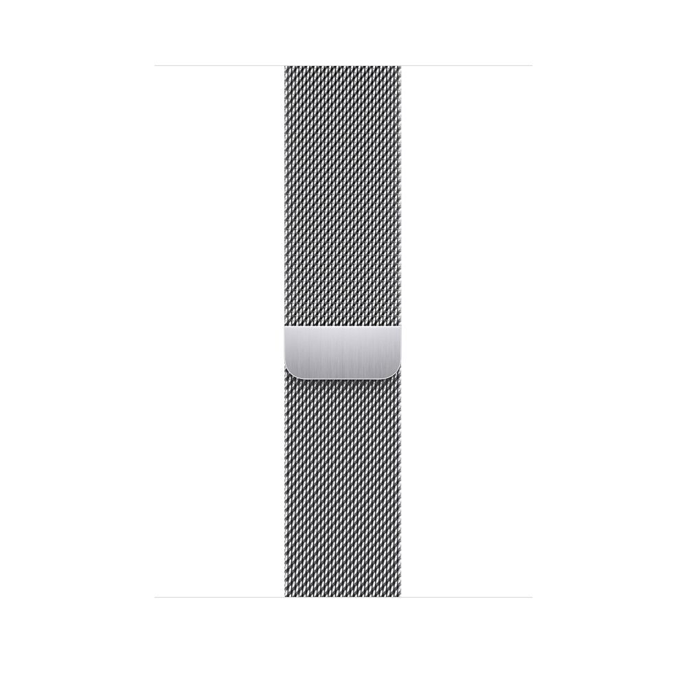 Ремешок Apple Миланский сетчатый, серебристый, Нержавеющая сталь (для корпуса 45 мм)