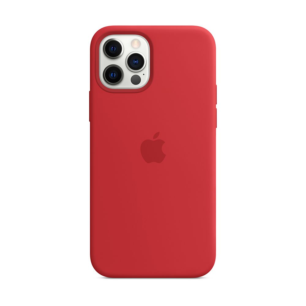 

Чехол-накладка Apple MagSafe для iPhone 12/12 Pro, силикон, (PRODUCT)RED, Красный