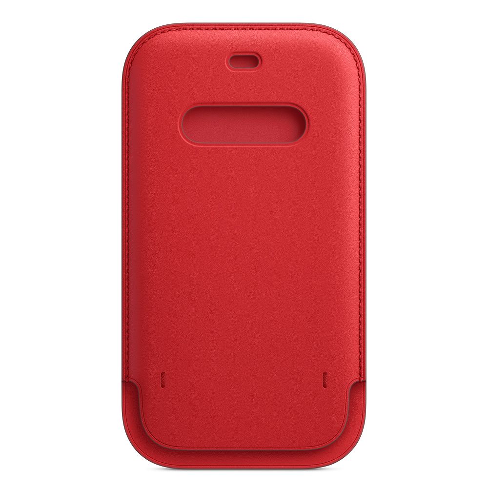 Чехол-конверт Apple Leather Sleeve with MagSafe для iPhone 12/12 Pro, кожа, (PRODUCT)RED - 2