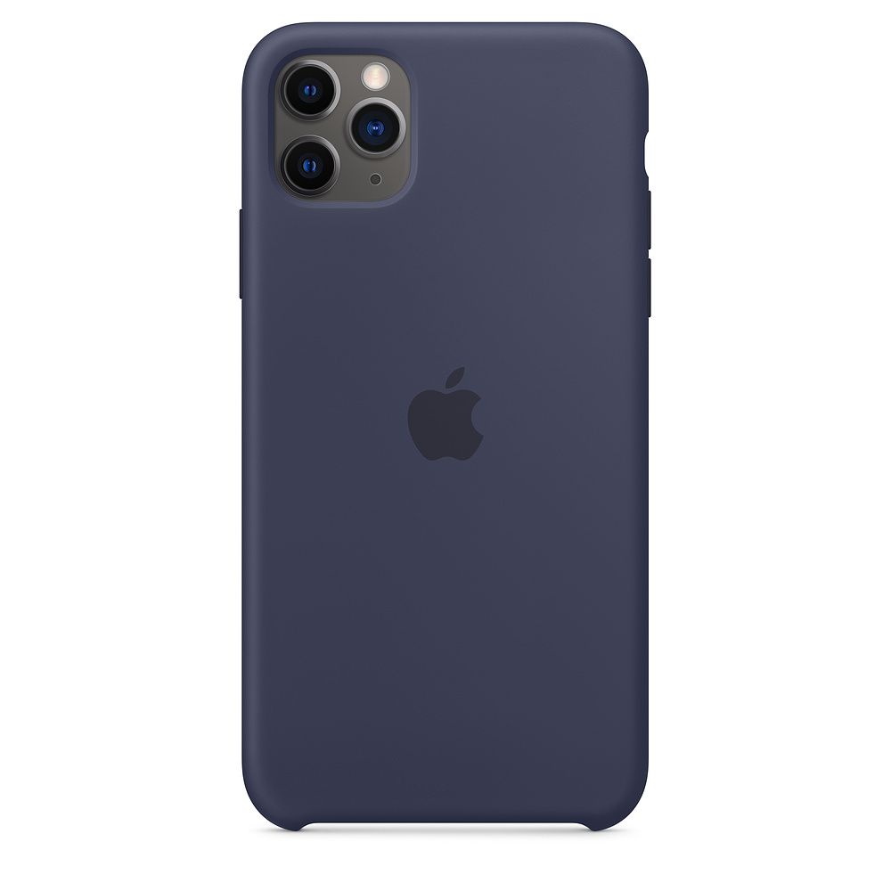 Чехол-накладка Apple Silicone Case для iPhone 11 Pro Max, силикон, полночный синий