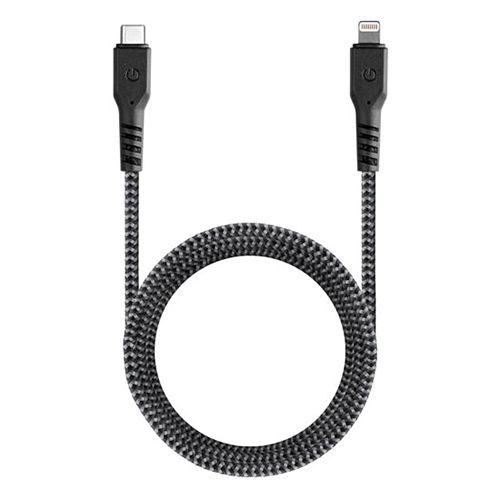 

Кабель EnergEA FibraTough USB-C - Lightning USB-C / Lightning, 1,5м, черный